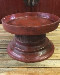 Thai Red Lacquer Offering Tray
