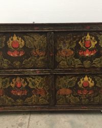 Tibetan Cabinet with Flaming Jewel Design